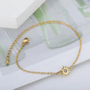Pulseira Feminina Solar Dourada