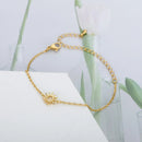 Pulseira Feminina Solar Dourada