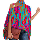 Blusa Feminina Gola Alta e Ombro Aberto - Brenda