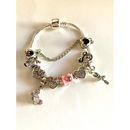 Pulseira Pandora Prata 925 com Berloques Cravejados
