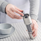 Moedor de Pimenta e Temperos Manual Inox 2 em 1