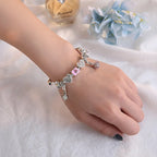 Pulseira Pandora Prata 925 com Berloques Cravejados