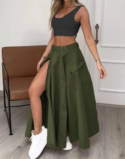 Conjunto Feminino Saia e Cropped Luana